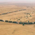 17 Road Trains at Helen Springs Station NT © Hans Boessum