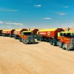 Road Trains (Linfox diesel), Central Australia © Hans Boessum
