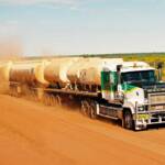 BP Road Train (along gravel road), Central Australia © Hans Boessum