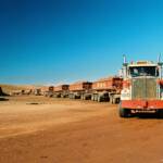 Bulkhaul Road Train at the granite mines © Hans Boessum