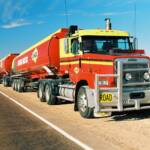 Linfox Road train filled with diesel, Central Australia NT © Hans Boessum