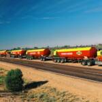 Linfox Road train, Central Australia NT © Hans Boessum