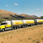 Shell Road Train with triple axles © Hans Boessum