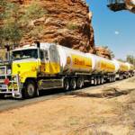 Shell Petrol Tanker Road Train, Central Australia © Hans Boessum