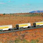 Shell Petrol Tanker Road Train Uluru (Ayres Rock), Central Australia © Hans Boessum