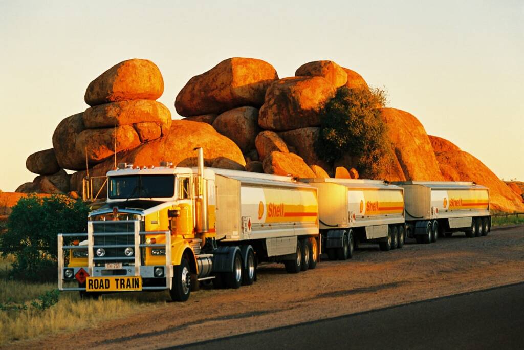 Shell Road Train, Karlu Karlu (the Devil Marbles), Central Australia NT © Hans Boessum