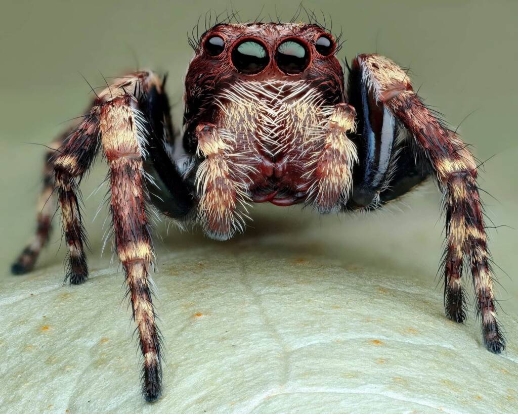 Male Shaggy Servaea (Servaea villosa), Woy Woy Bay NSW © Michael Doe
