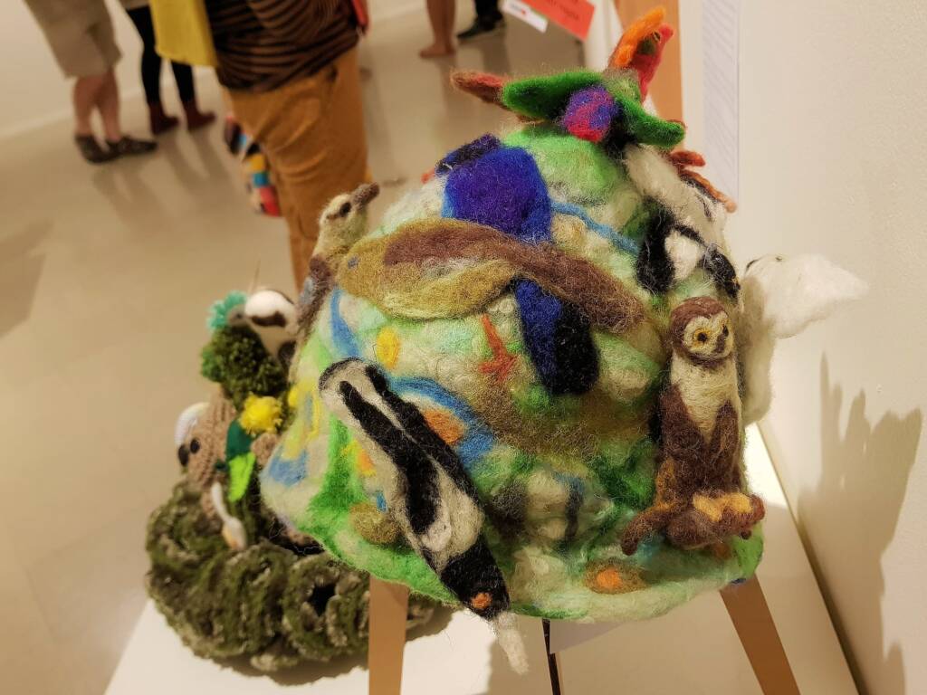 Birdsong, by Charina Thomas, Rubicon VIC - Alice Springs Beanie Festival 2024