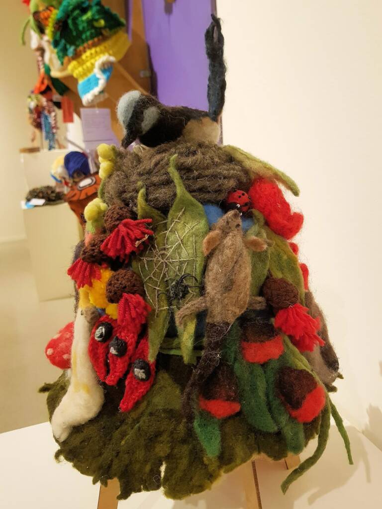 Flora and fauna of our land by Cherrelle Nicholson, Stawell VIC - Alice Springs Beanie Festival 2024