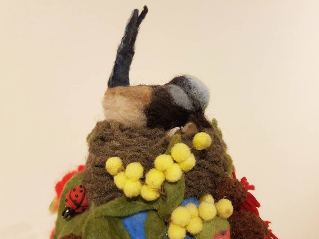 Flora and fauna of our land by Cherrelle Nicholson, Stawell VIC - Alice Springs Beanie Festival 2024
