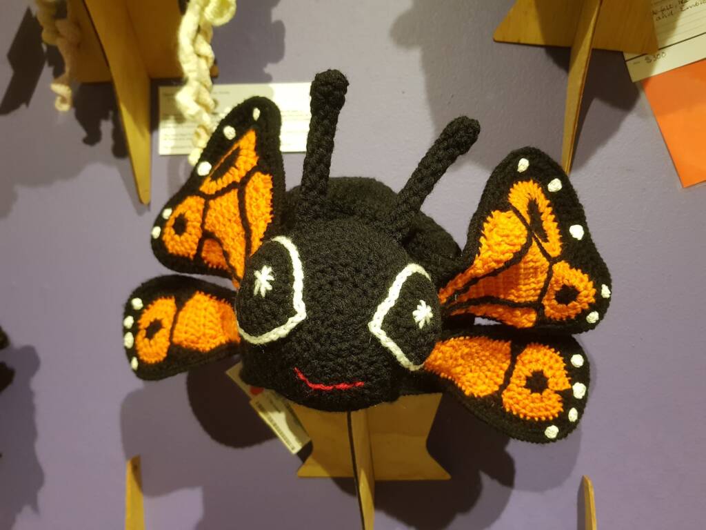 Fly High Butterfly by Karen Farrell, Cooma NSW - Alice Springs Beanie Festival 2024