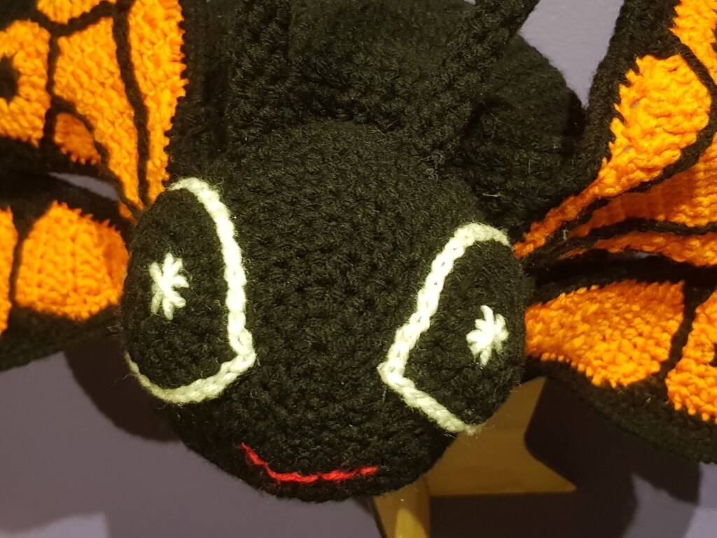 Fly High Butterfly by Karen Farrell, Cooma NSW - Alice Springs Beanie Festival 2024