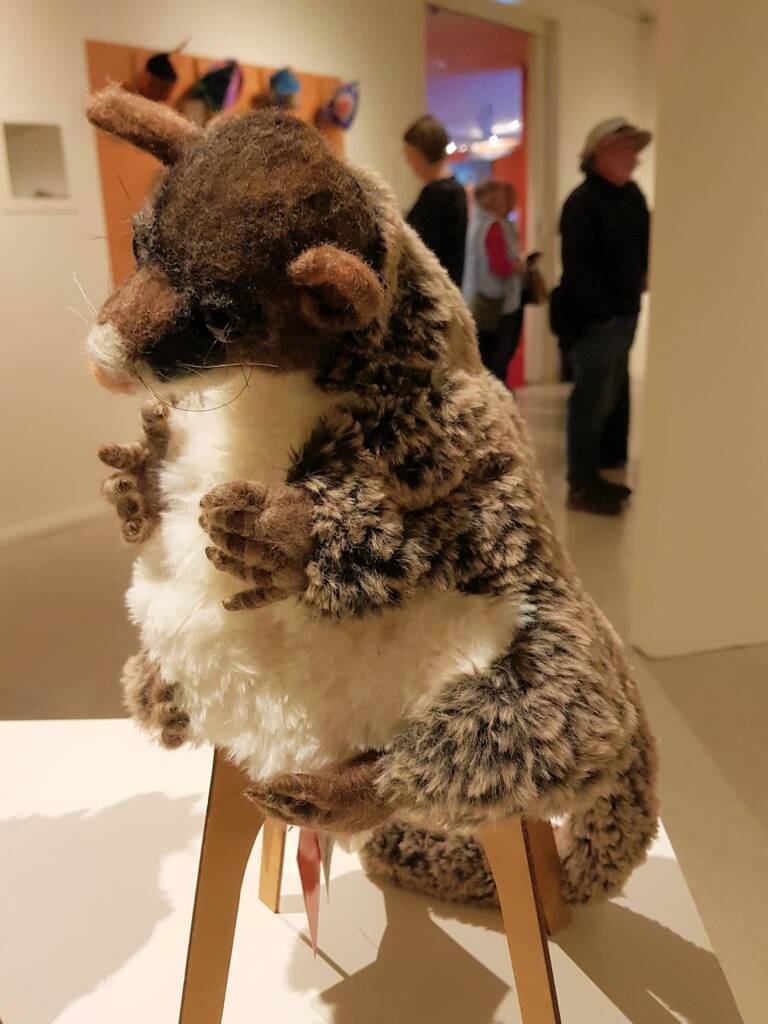 Ring Tail Possum by Lorraine Boomer - Alice Springs Beanie Festival 2024