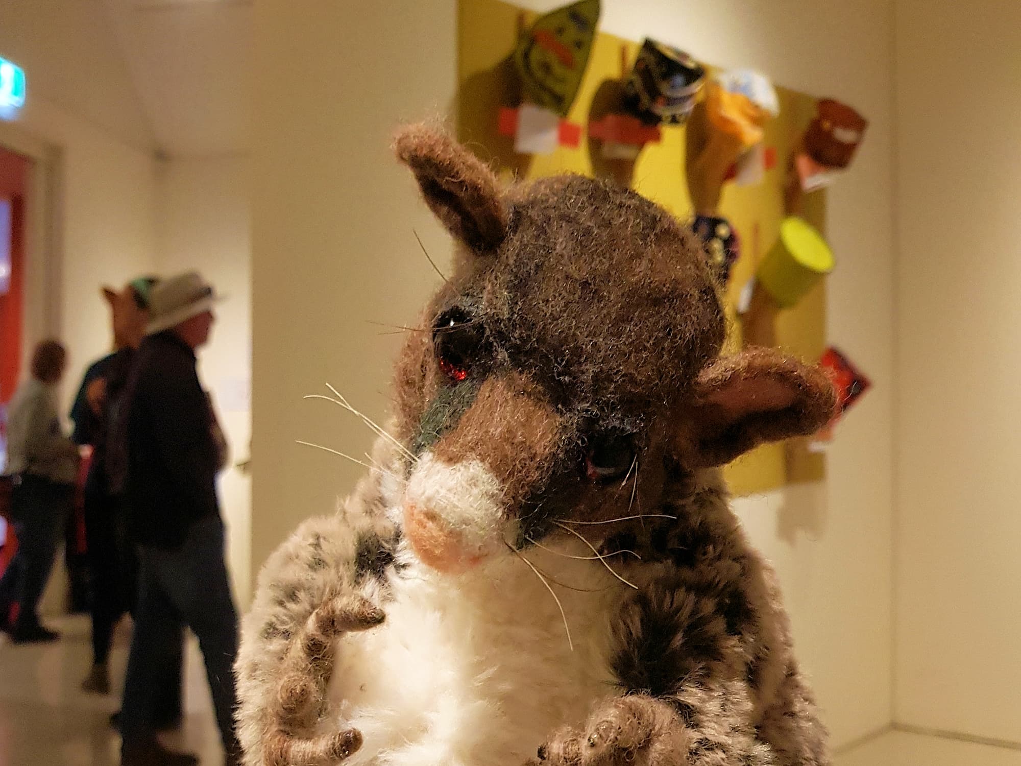 Ring Tail Possum by Lorraine Boomer - Alice Springs Beanie Festival 2024