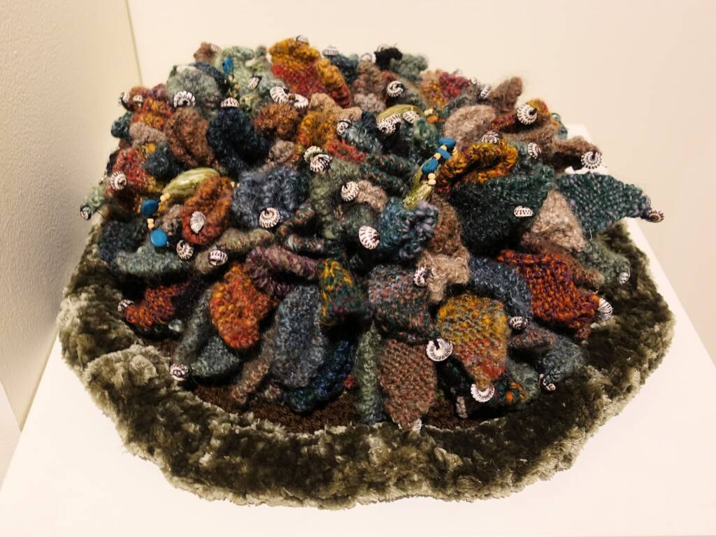 "All Washed Up" A climate-story by Sally Tonkin, Adelaide SA - Alice Springs Beanie Festival 2024