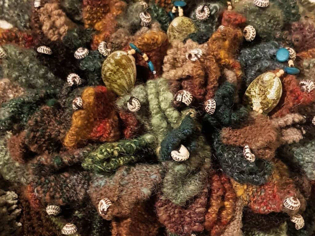 "All Washed Up" A climate-story by Sally Tonkin, Adelaide SA - Alice Springs Beanie Festival 2024
