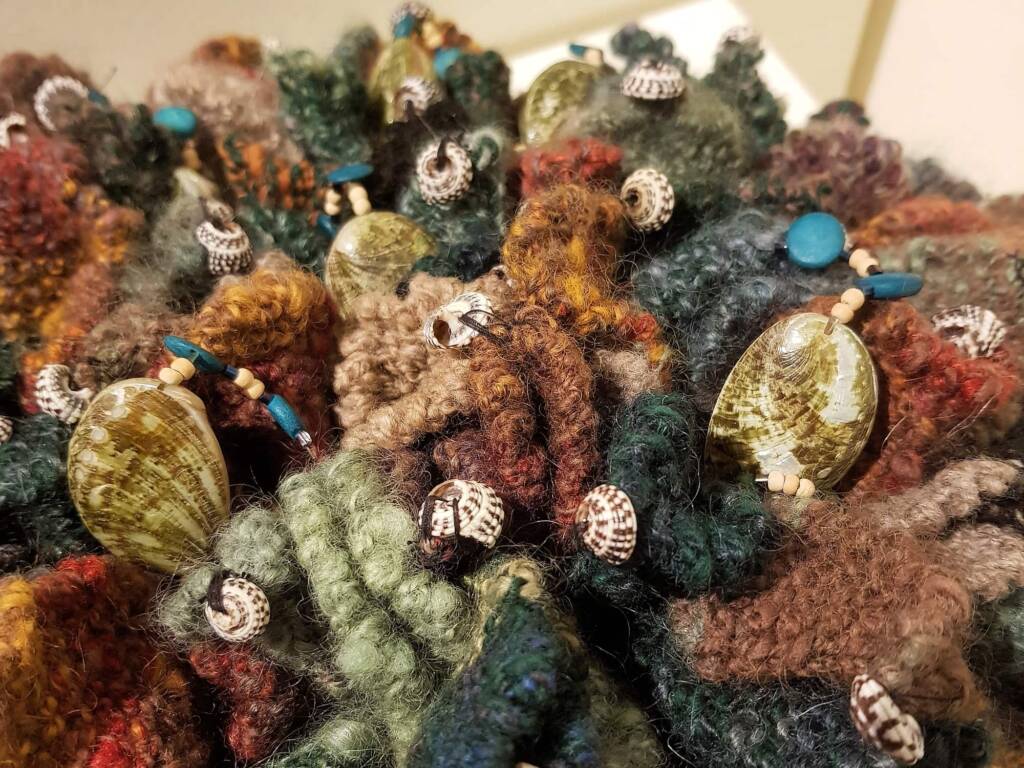 "All Washed Up" A climate-story by Sally Tonkin, Adelaide SA - Alice Springs Beanie Festival 2024