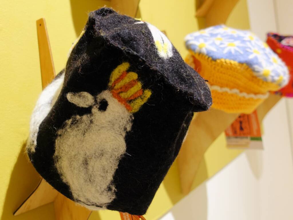Birdies, by Sandra Summerfield - Alice Springs Beanie Festival 2024