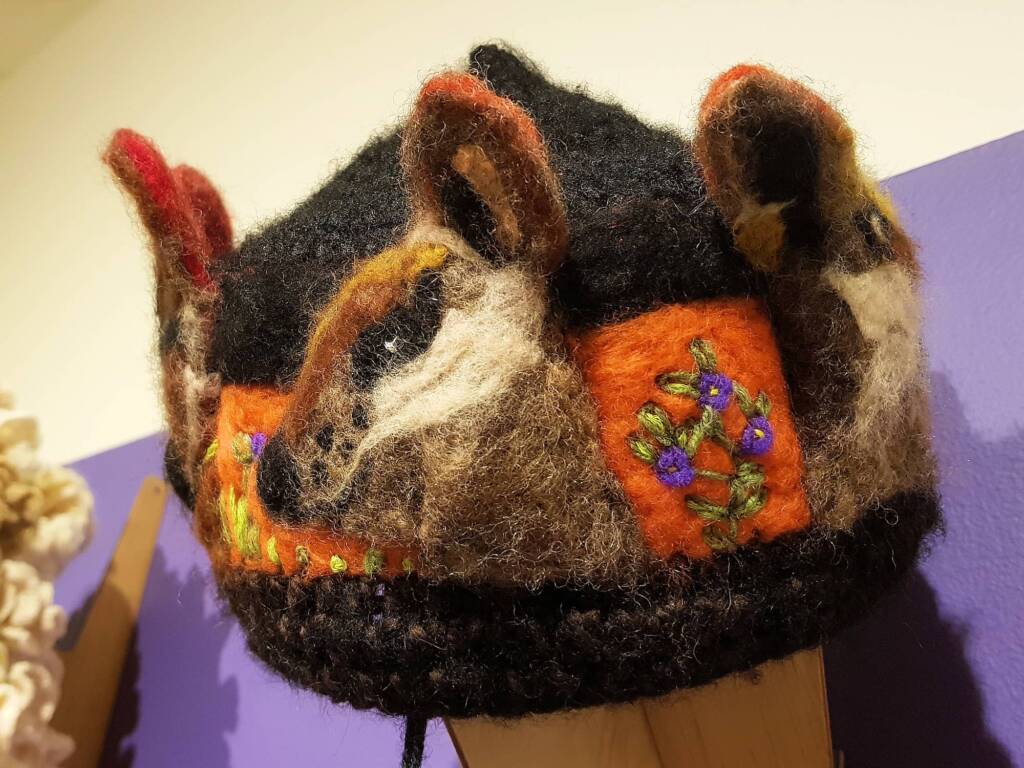 Endangered Black-footed Rock Wallaby by Siri Omberg - Alice Springs Beanie Festival 2024