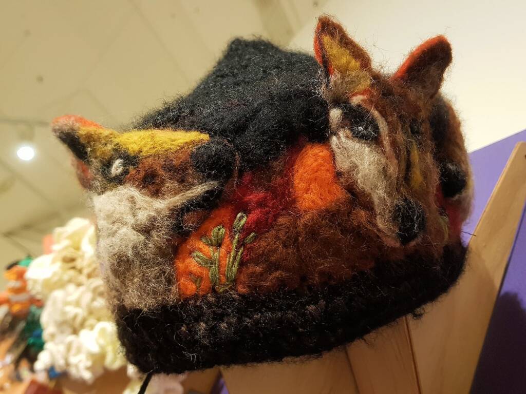 Endangered Black-footed Rock Wallaby by Siri Omberg - Alice Springs Beanie Festival 2024