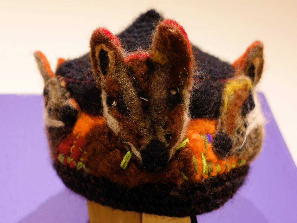 Endangered Black-footed Rock Wallaby by Siri Omberg - Alice Springs Beanie Festival 2024