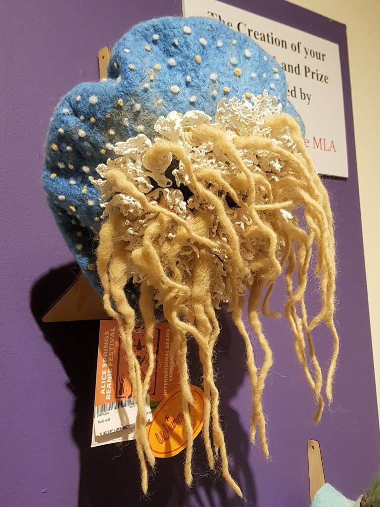 Floral Reef by Mellisa Trommestad, Cairns QLD - Alice Springs Beanie Festival 2024