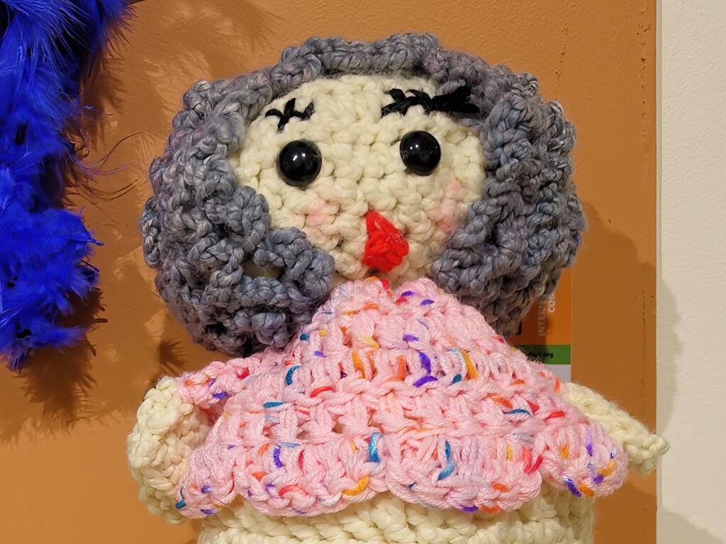 My Doll, by Denise Carter, Ohio USA - Alice Springs Beanie Festival 2024