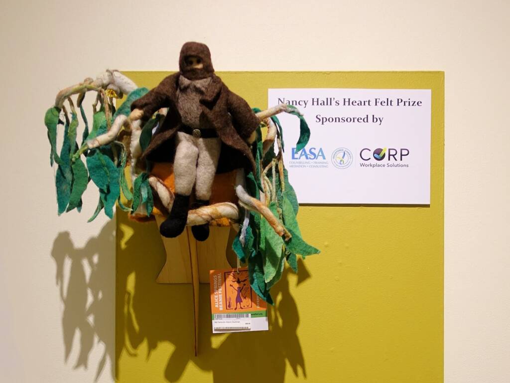 My Favourite Historic Bush Man, by Marie Nash, Wodonga VIC - Alice Springs Beanie Festival 2024