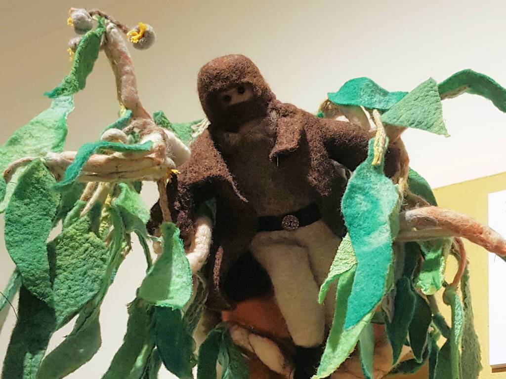 My Favourite Historic Bush Man, by Marie Nash, Wodonga VIC - Alice Springs Beanie Festival 2024