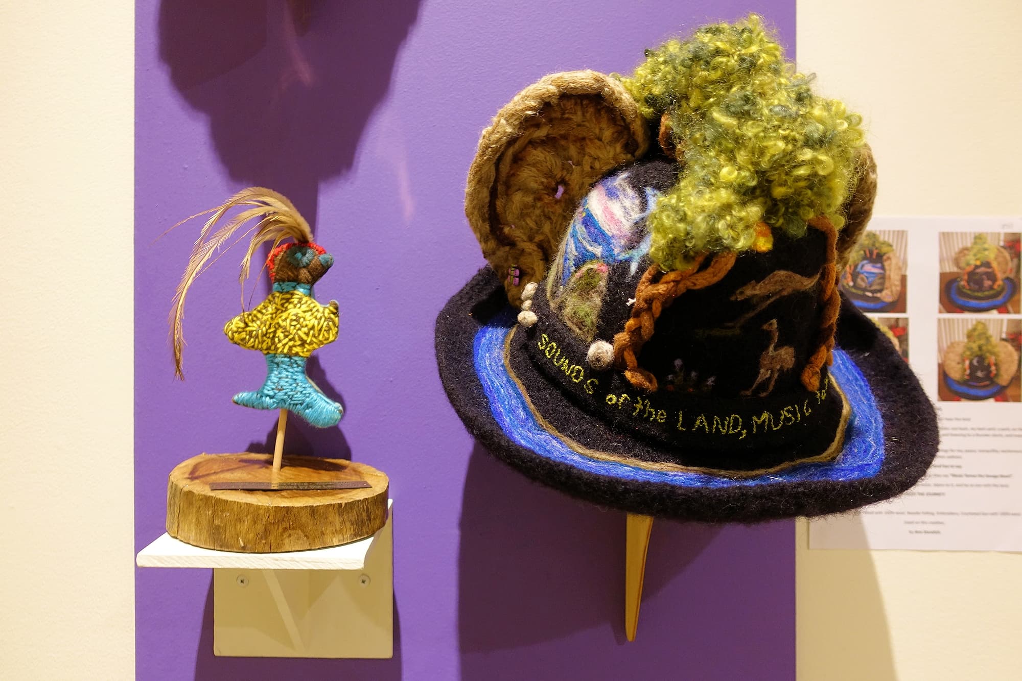 "I Am Listening" by Ann Dorotich, Pinjarra WA - Alice Springs Beanie Festival 2024