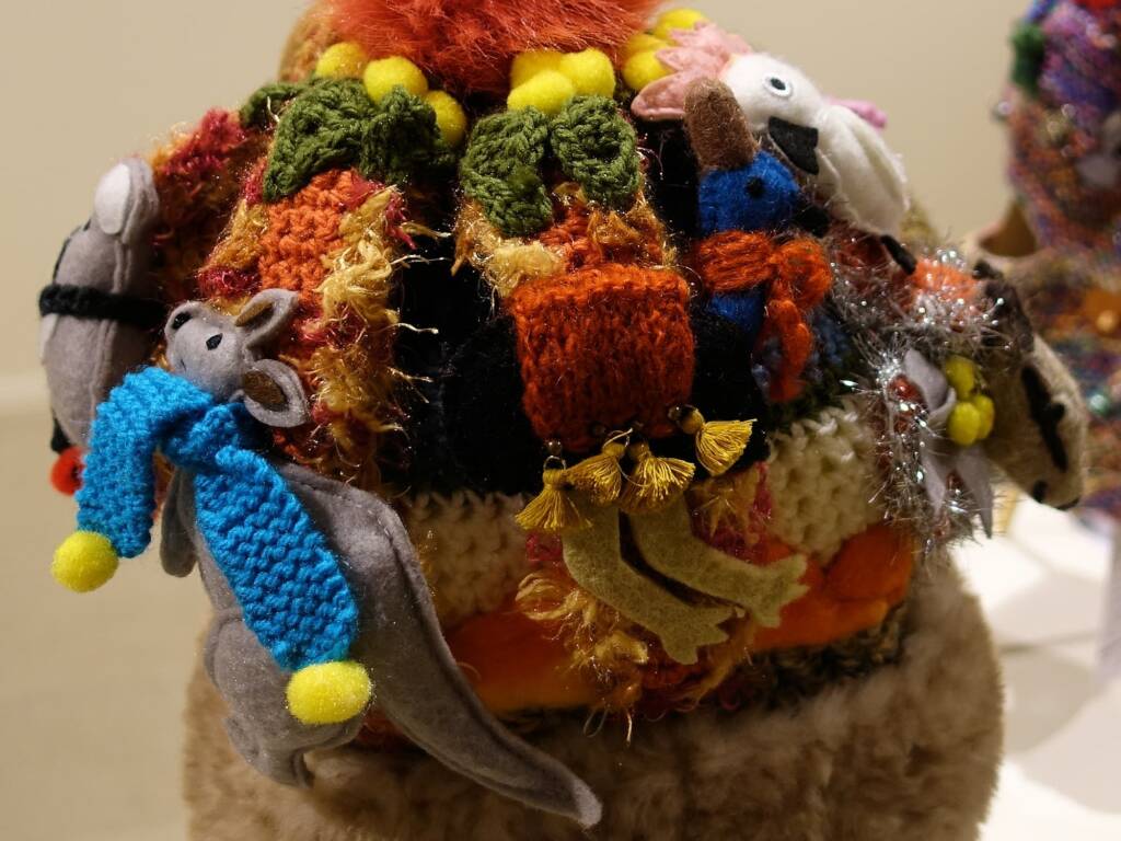 'Alice' Queen of the Outback Crown, by Pat Robshaw, Banora Point NSW - Alice Springs Beanie Festival 2024