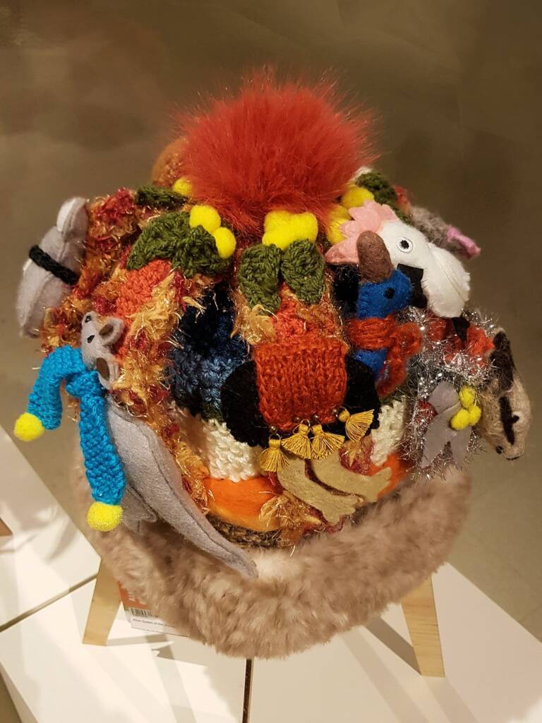 'Alice' Queen of the Outback Crown, by Pat Robshaw, Banora Point NSW - Alice Springs Beanie Festival 2024