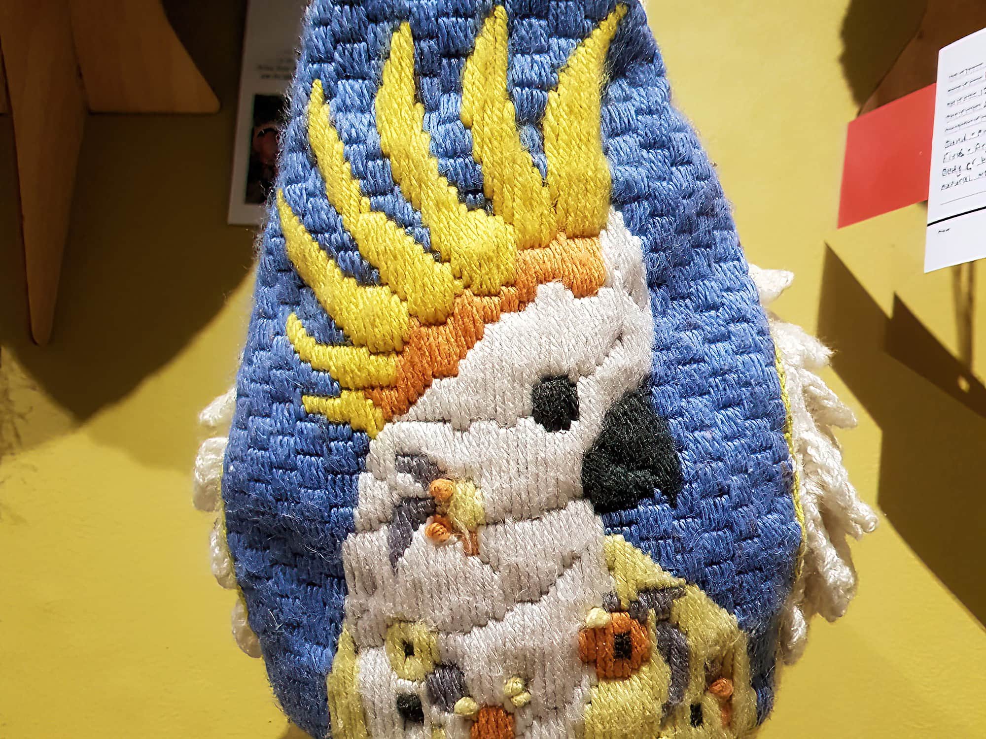 "Hello Cocky!", by Debbie Petersen, Tantawangalo Candelo NSW - Alice Springs Beanie Festival 2024
