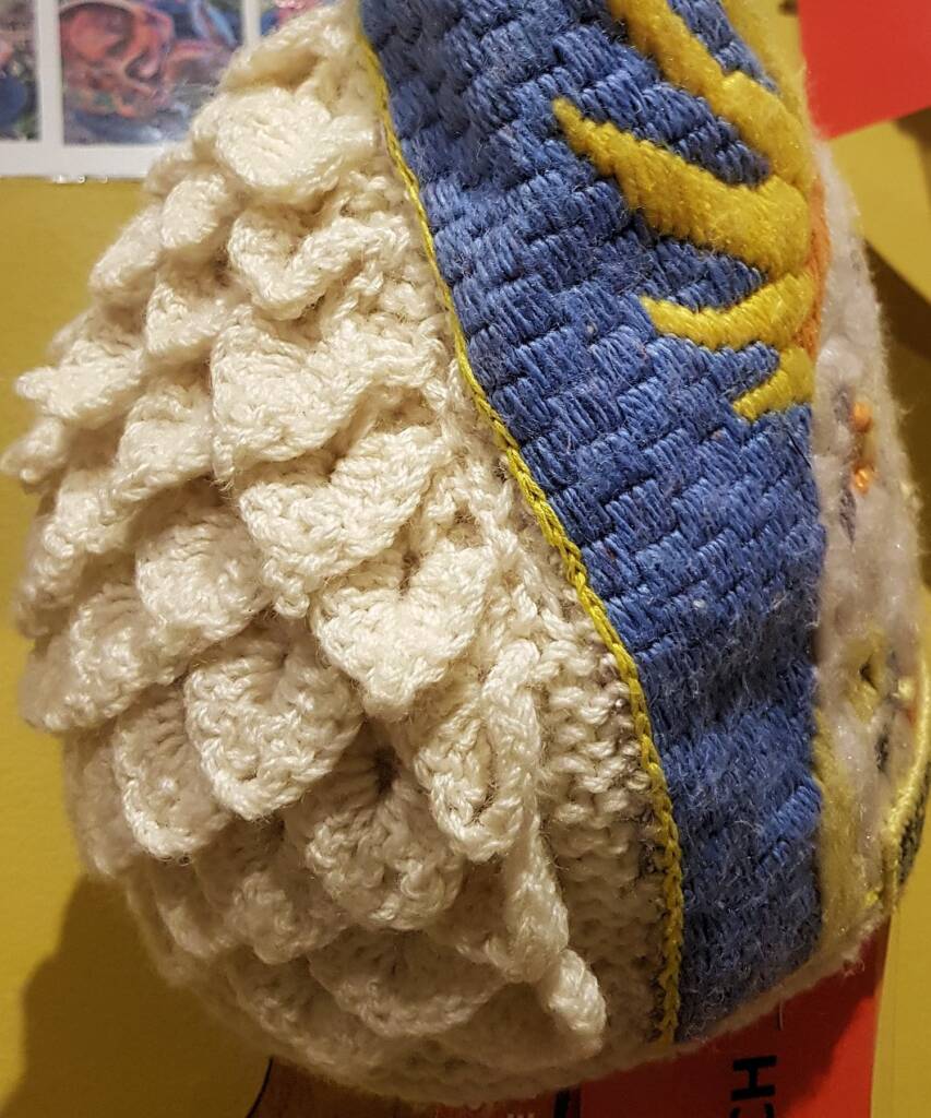 "Hello Cocky!", by Debbie Petersen, Tantawangalo Candelo NSW - Alice Springs Beanie Festival 2024