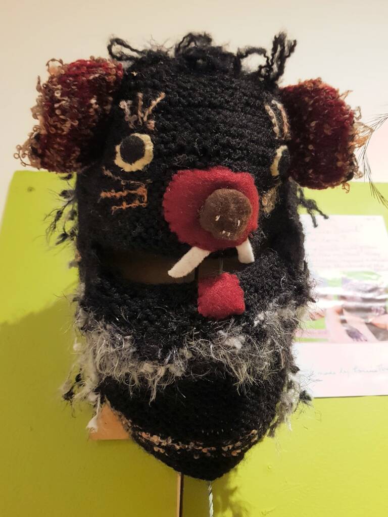 Tassie Devil, by Louise Thackray - Alice Springs Beanie Festival 2024