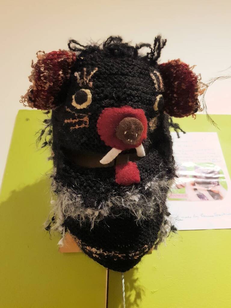Tassie Devil, by Louise Thackray - Alice Springs Beanie Festival 2024
