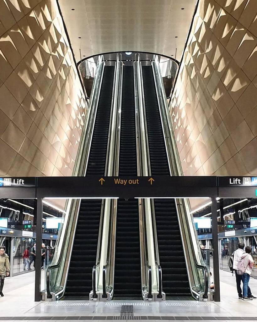 Escalators, Central Railway Station, Sydney NSW © Amy Wong