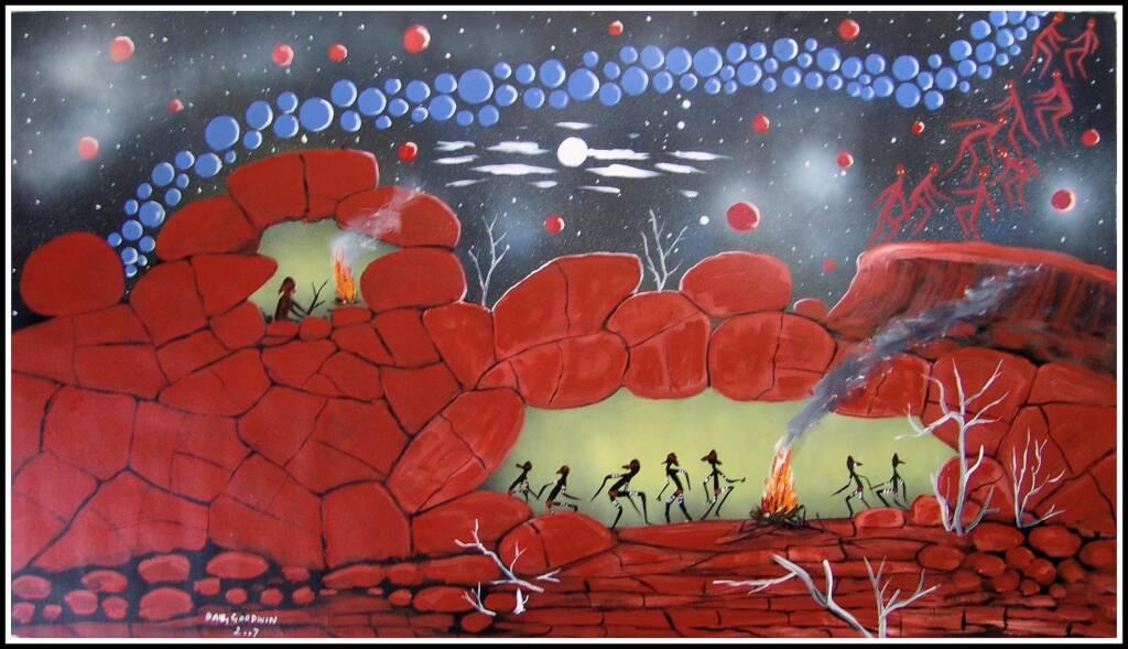 Daniel Goodwin (Aboriginal artist) - Wandumas Dream 2007, Alice Springs NT