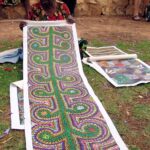 Elleen (who helped the artist Elsie Numina with her painting) Bush Medicine, 2008