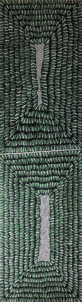 Yalka Tjukurrpa (Bush Onion Dreaming), 2010 © Everlyn Nungarrayi Jugadai