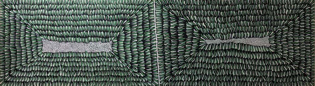 Yalka Tjukurrpa (Bush Onion Dreaming), 2010 © Everlyn Nungarrayi Jugadai