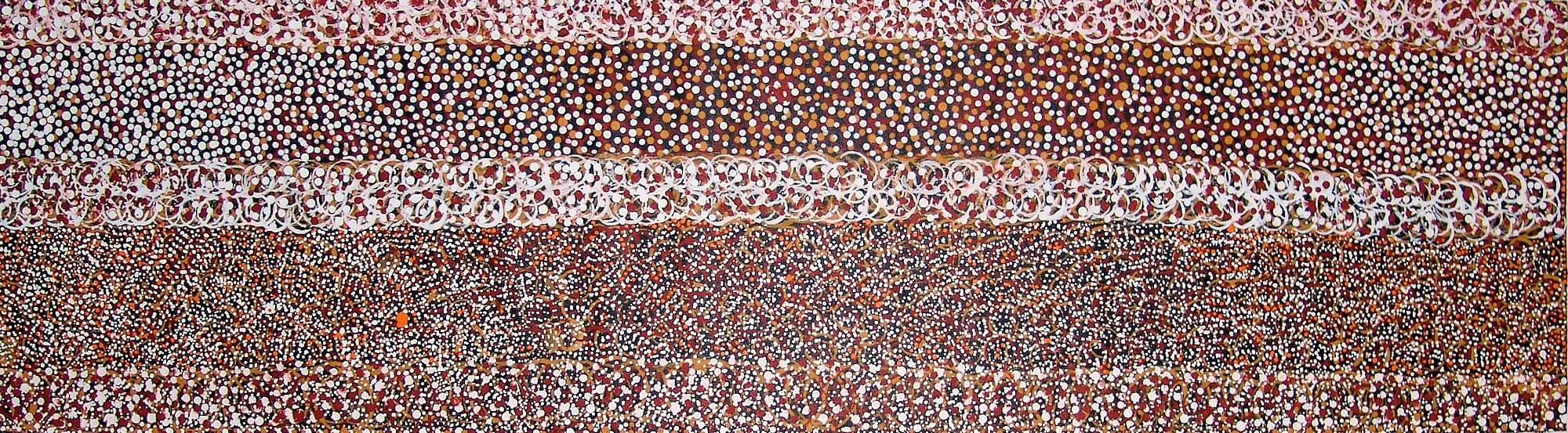 Bush Seed Dreaming, 2008 (152 cm x 41 cm) by Keith Morgan Pitjara