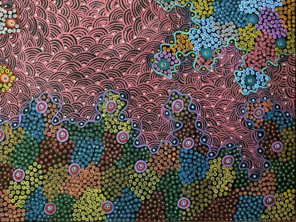 Putipulawa (Pretty Bush Flower), 2010 (closeup) © Janet Tjitayi