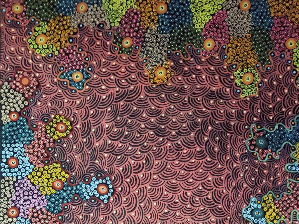 Putipulawa (Pretty Bush Flower), 2010 (closeup) © Janet Tjitayi