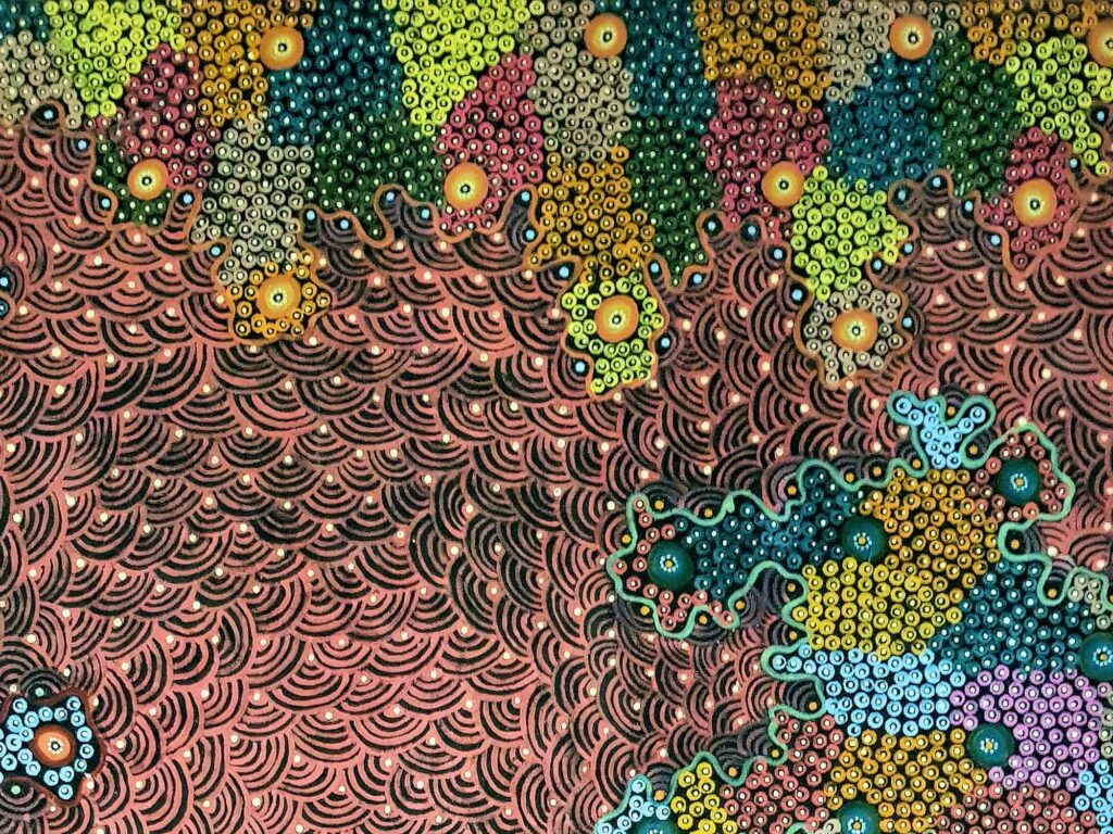 Putipulawa (Pretty Bush Flower), 2010 (closeup) © Janet Tjitayi