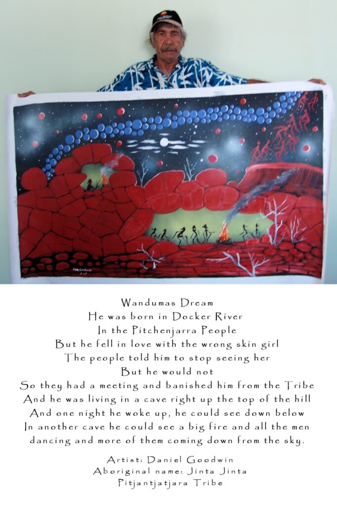 Daniel Goodwin (Aboriginal artist) - Wandumas Dream (2007), Alice Springs NT