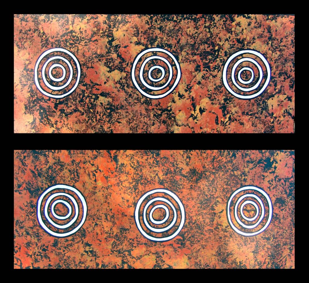 Water Symbol on Cave Wall, 2008 (diptych) © Trephina Sultan Thanguwa