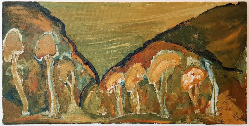 Yalpirakinu (cat 113-21, size 61x31 cm) by Adrian Jangala Robertson