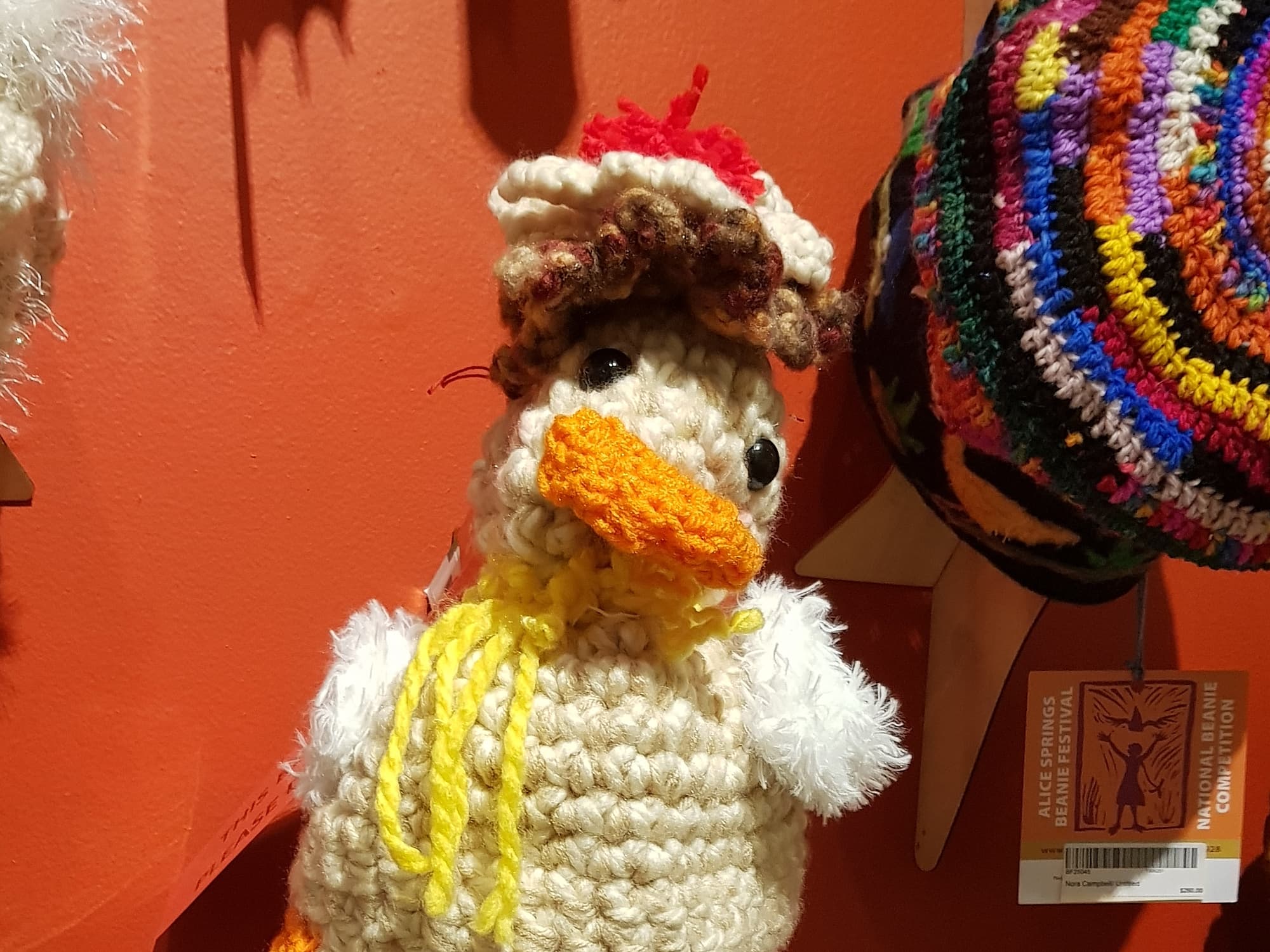 Chicken Little by Denise Carter, USA, Alice Springs Beanie Festival 2025