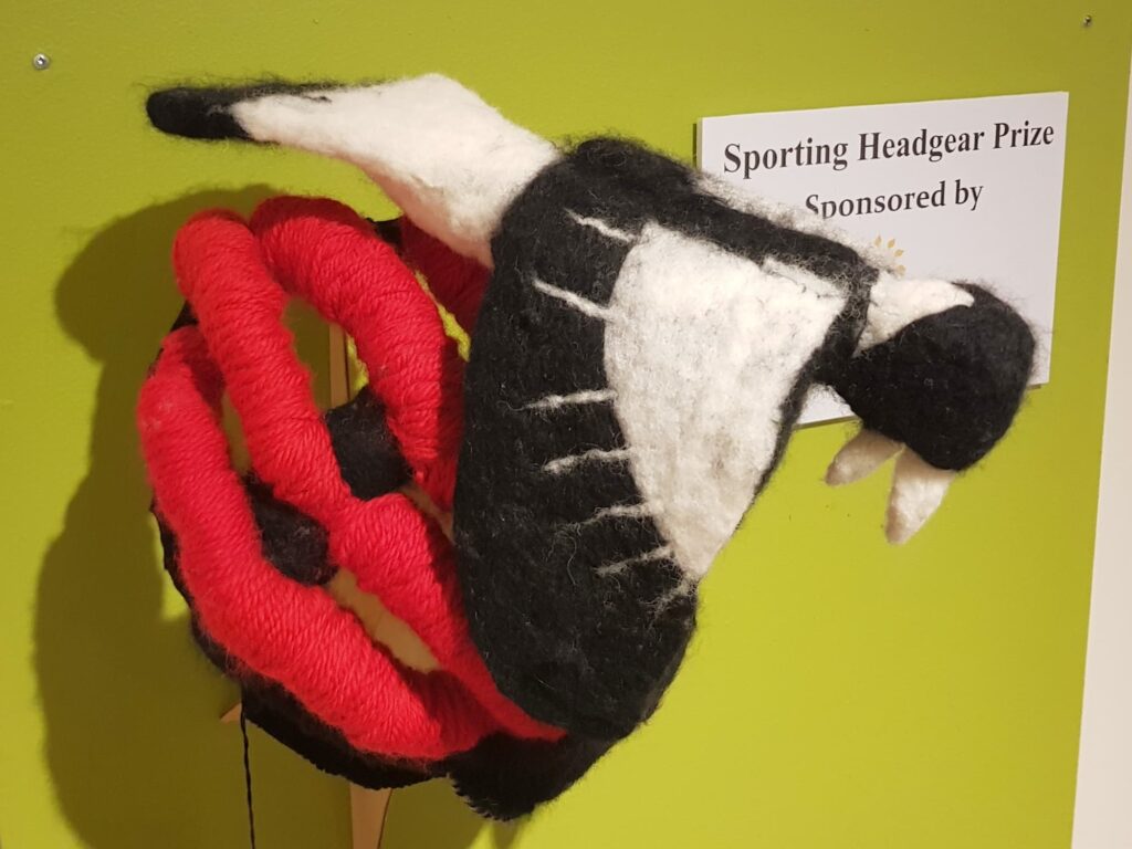 One Fowl Swoop by Charlote, Madison and Jasmine (The Alice Springs Steiner School), Alice Springs Beanie Festival 2025